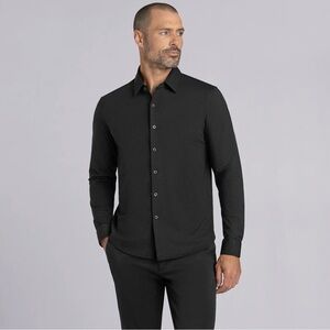 Buttercloth Icy Cotton Black Dress Shirt